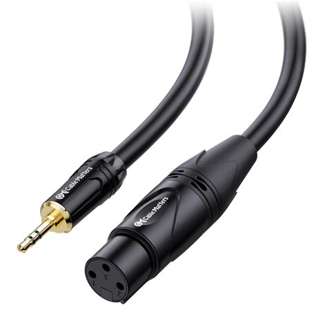 Cable Matters 3.5mm to XLR Cable 6 ft, Male to Female 1/8 to XLR Cable ...
