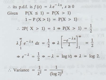 Exponential distribution - Formula, Solved Example Problems | Random ...