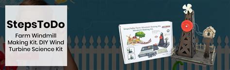 StepsToDo Farm Windmill Making Kit. DIY Wind Turbine Science Kit ...