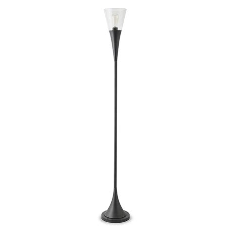 HomeRoots 57" Black Arched Floor Lamp With Brass Bell Shade - 10 - On ...