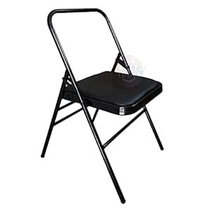Streetup India® Yoga Chair with Leather Seat Backless Chair for Iyengar ...