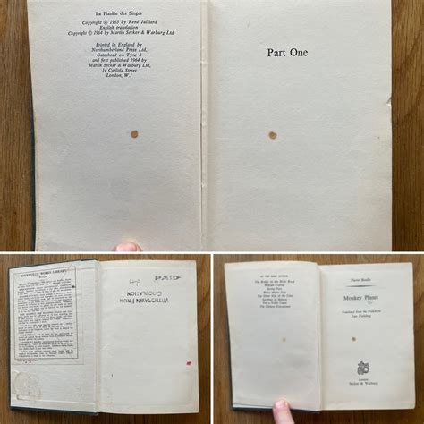 Monkey Planet - Planet of the Apes - UK 1st by Pierre Boulle: Very Good ...