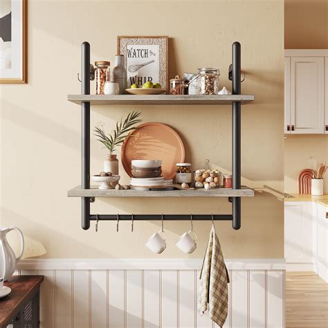 Kitchen Wall Shelving Units Expanding Our Kitchen Wall Storage With