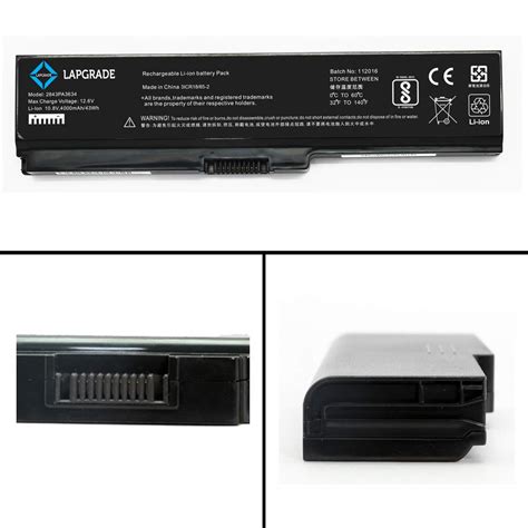 Lapgrade Battery for Toshiba Satelite A660, A665, C640, C650, C655 ...