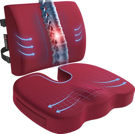 Amazon.com: FORTEM XL Chair Cushion/Seat Cushion for Office, Lumbar ...