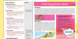 Science: Living Things and Their Habitats Year 6 Home Learning Tasks