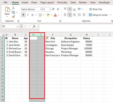 Adding Columns 的图像结果
