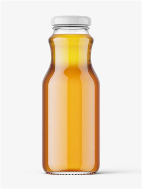 Apple juice bottle mockup - Mockups Design
