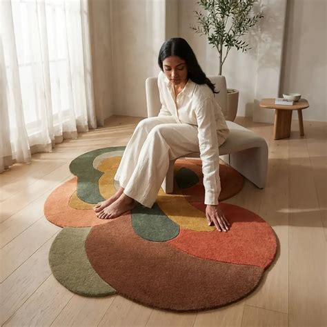 Terra Vibrant Ribbon Rug Inspired Design with Artistic Flair