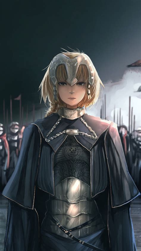 Download wallpaper girl, sword, fantasy, armor, anime, army, painting ...