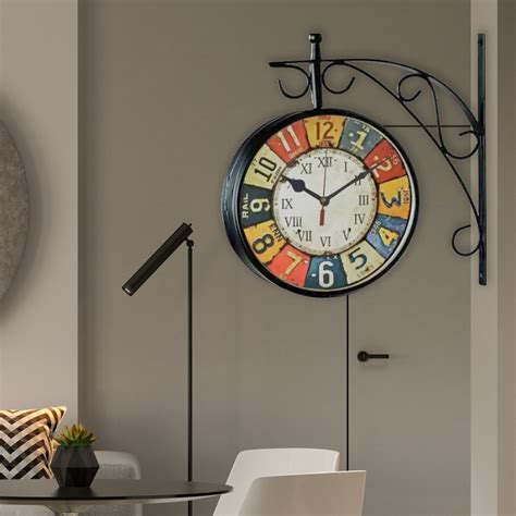 Victoria Station Clock with Multicolor Dial - Metal Body - 4 sizes ...
