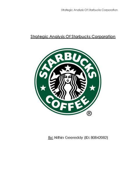 Starbucks Strategic Analysis: Market Dynamics & Financial Insights ...