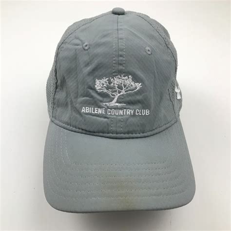 Abilene Country Club Hat Cap Size S-M Gray Embroidered Under Armour ...