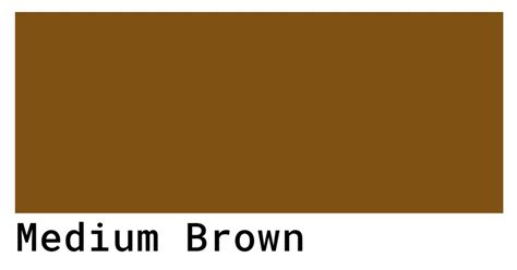 Medium Brown Color Codes - HEX, RGB, CMYK Values