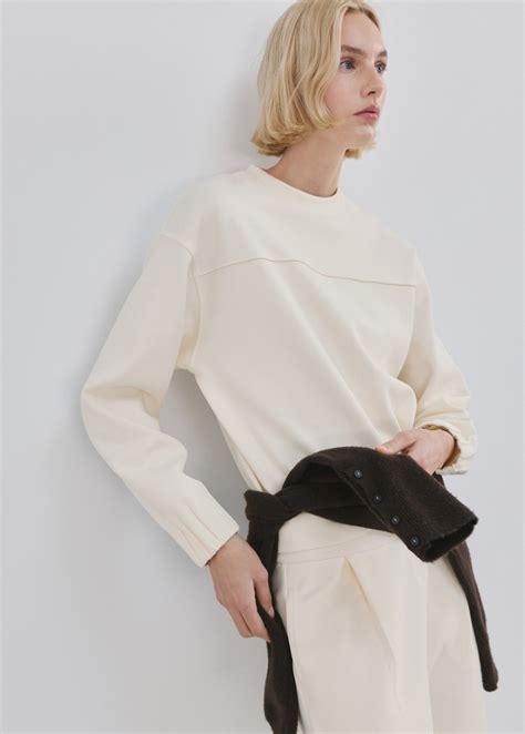 Sweatshirt mit Raffärmel - Damen | MANGO Deutschland