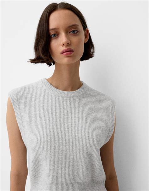 Ribbed vest - BSK Teen | Bershka