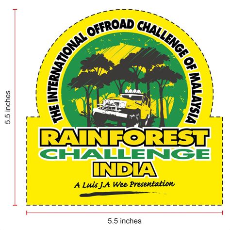 Rainforest Challenge India Print & Cut Sticker – Cougar Motorsport