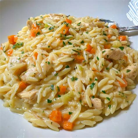 Creamy Chicken Pot Pie Orzo