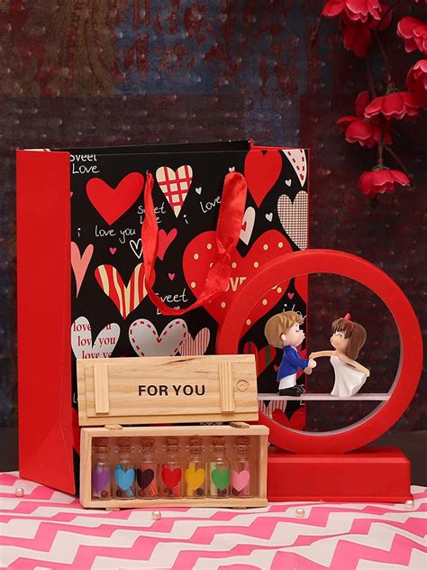 Buy | Red & Black Valentines Gift | Tied Ribbons