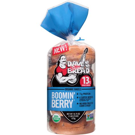 Dave's Killer Bread Boomin Berry Bagels 16.75 oz 5ct | Garden Grocer