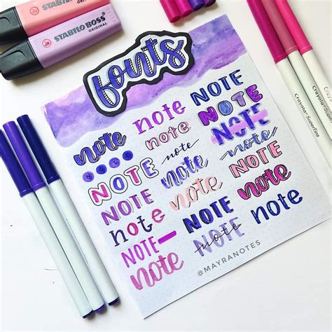 Image result for Bullet Journal Lettering