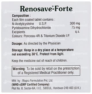 Renosave Forte 300/75 MG | Order Renosave Forte 300/75 MG Tablet Online ...