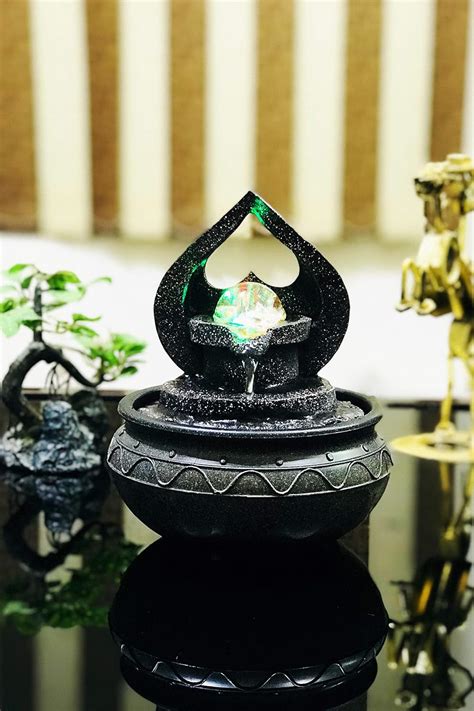 The Craftier's Decorative Indoor Water Fountain Showpiece Heart Water ...
