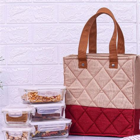 Simple Borosilicate Glass Microwave Safe Five Containers Lunch Box Set ...