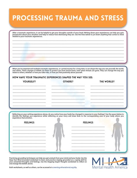 Image result for Trauma Processing Activity