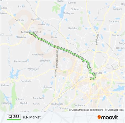 258 Route: Schedules, Stops & Maps - K.R.Market (Updated)