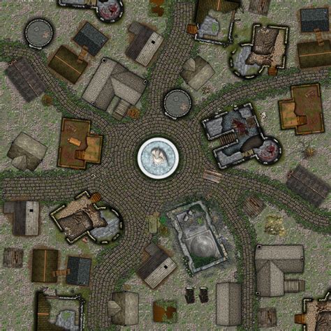 Image result for Small Town Square Map RPG