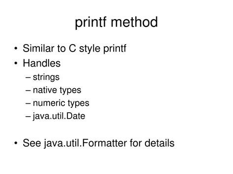 Image result for Printf Method Java