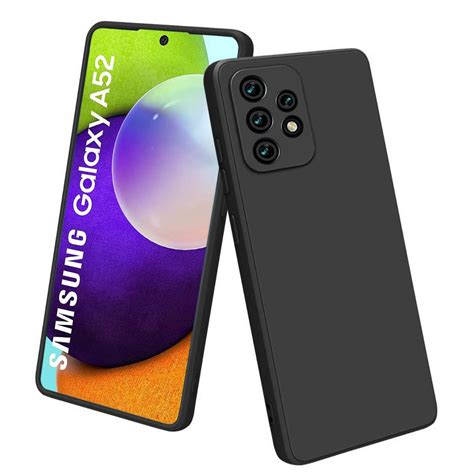 LIRAMARK Silicone Soft Back Cover Case for Samsung Galaxy A52 / Galaxy ...