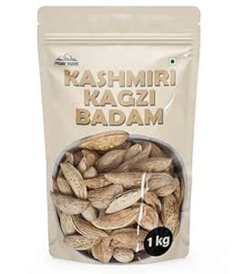 Pyramid Traders Kagzi Mamra Badam (1 KG) Soft Shell Kashmiri : Amazon ...