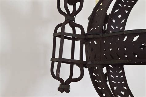 Italian Concept Mn Iron Orb Chandelier