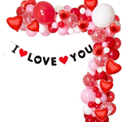 AR GIFTZADDA Happy Birthday Anniversary Decorations Heart Shaped ...