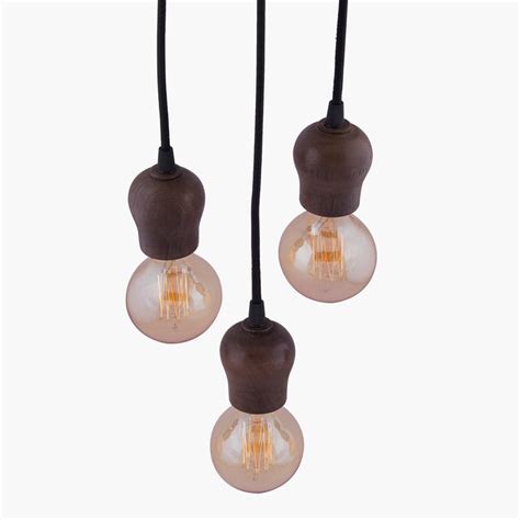 Buy HOMESAKE Mango Wood Cluster Ceiling Lamp from Homesake at just INR ...