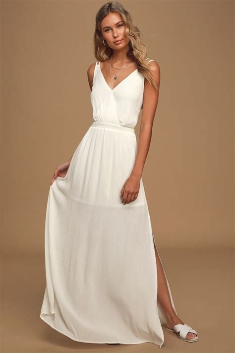 white maxi dress