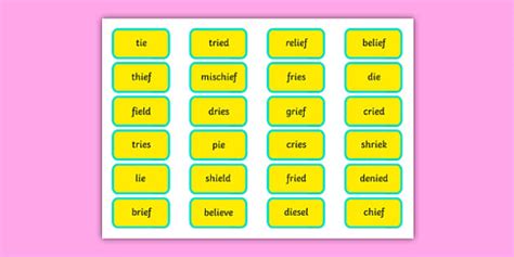 Alternative Pronunciation of IE Sorting Game (teacher made)