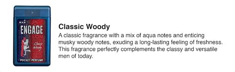 Buy Engage On Classic Woody Pocket Perfume Spray For Men, Citrus ...