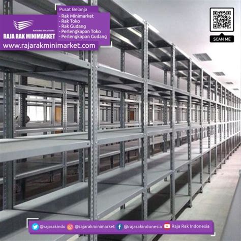 RAK BESI GUDANG SIKU LUBANG SUSUN TIPE JN-20 RAJA RAK