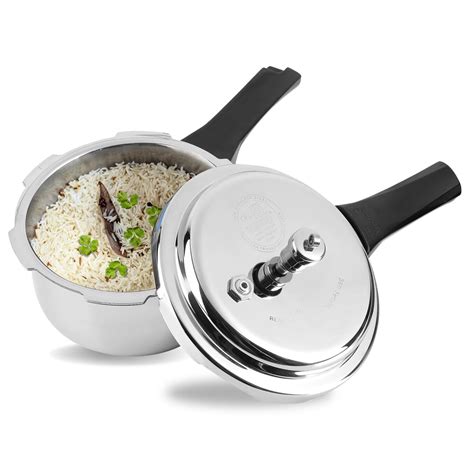 Buy Vinod Platinum Triply Stainless Steel Outer Lid Pressure Cooker 3 ...