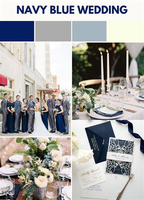Navy blue and grey wedding 60 photos - Astyledwedding.com
