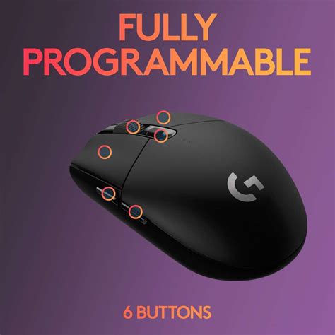 Logitech G304 LightSpeed /6 Programmable Buttons /Onboard Memory/Adj ...