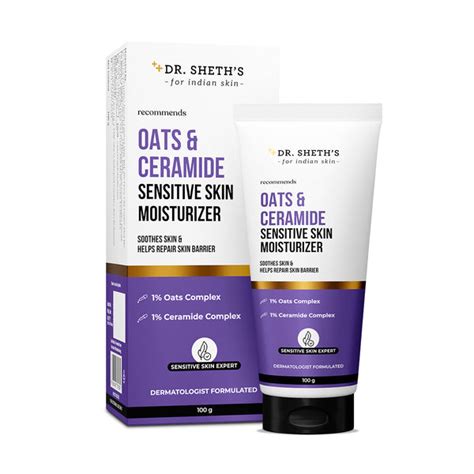 Oats & Ceramide Sensitive Skin Moisturizer - 100g – Dr Sheth's