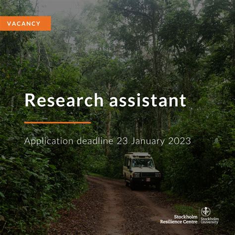 ‏VACANCY: We are looking for a research assistant to work with gender in conservation in the ...