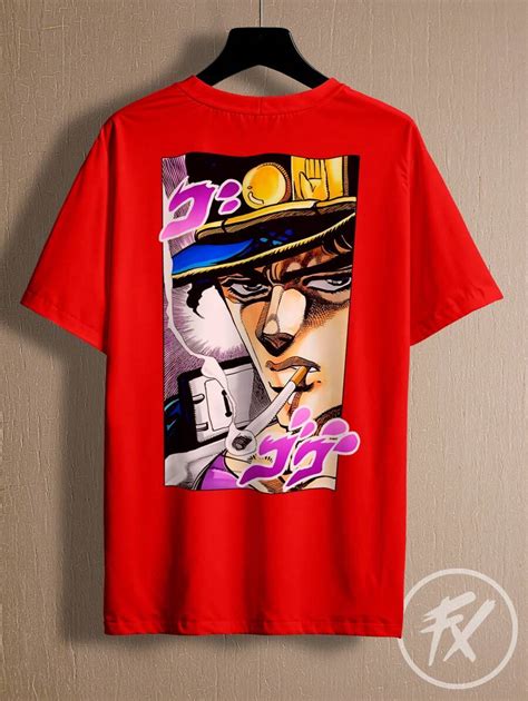 Fluxo FX Camiseta Camisa Bizarre Jotaro Kujo Projeção Anime REF 4385 ...