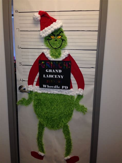 Grinch Door Decoration Printable - Printable Holiday Crafts
