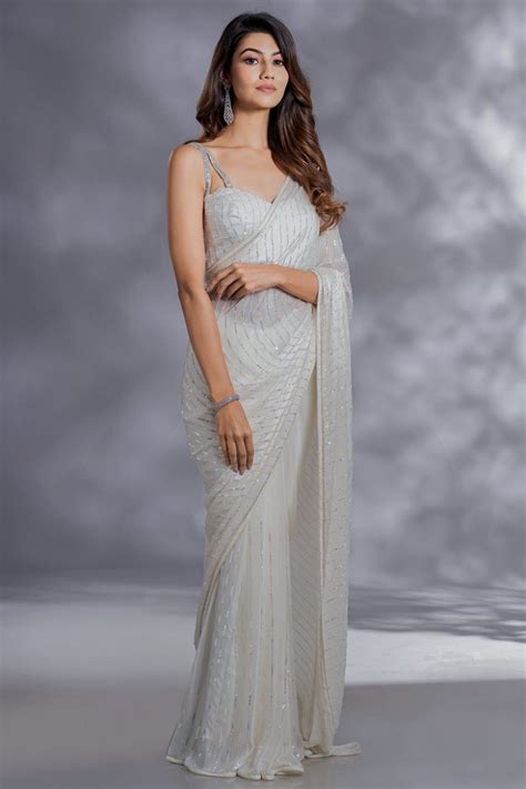 Bt 306 Beautiful Organza Sequence Saree Collection