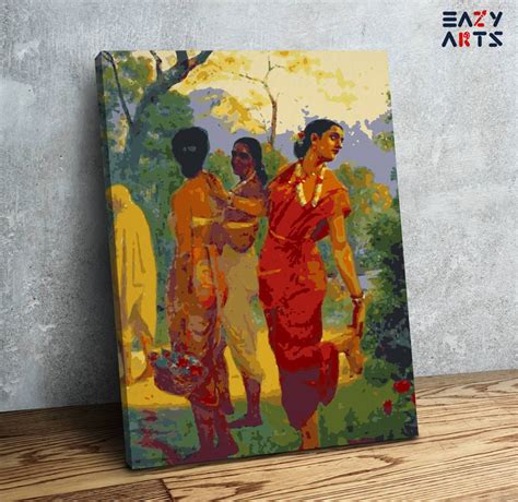 Shakuntala by Raja Ravi Varma Paint By Numbers kit – eazyarts.in